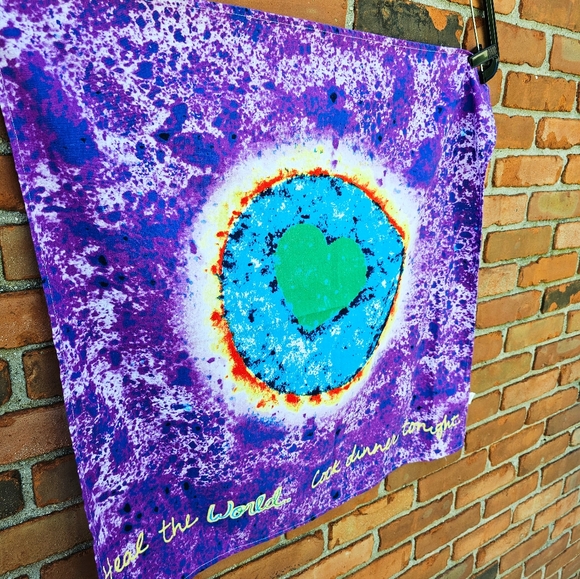 Penzeys “Purple Heart” Art Tapestry – Heal the World, Cook Dinner Tonight - Picture 1 of 15